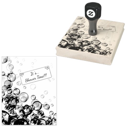 Tampons Encreurs Baby shower Rainbow Soap Bubbles (Tamponné)