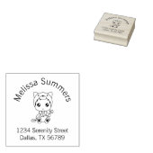 Tampons Encreurs Baby White Chat Jumpsuit Arch Adresse (Tamponné)