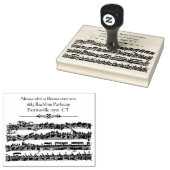 Tampons Encreurs Bach Antique Music Nom personnalisé Adresse (Tamponné)