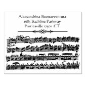 Tampons Encreurs Bach Antique Music Nom personnalisé Adresse (Impression)
