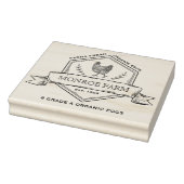 Tampons Encreurs Badge Rustique Famille Agritourisme Oeuf Carton Ti (Tampon)