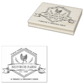 Tampons Encreurs Badge Rustique Famille Agritourisme Oeuf Carton Ti (Tamponné)