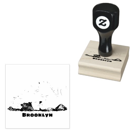 Tampons Encreurs Baguettes mignonnes grillant des marshmallows dess (Tamponné)