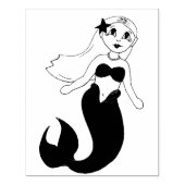 Tampons Encreurs Baignade Magique Fille Sirène Queue Océan Mer (Impression)