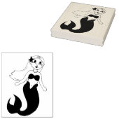 Tampons Encreurs Baignade Magique Fille Sirène Queue Océan Mer (Tamponné)