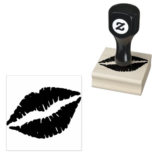 Tampons Encreurs Baiser rouge à lèvres (Tamponné)