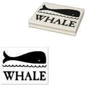 Tampons Encreurs Baleine en mer Dessin de caoutchouc Art Timbre (Tamponné)