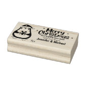 Tampons Encreurs Balise cadeau de Noël de mignonne pingouin (Tampon)