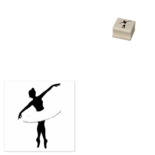 Tampons Encreurs Ballerina Ballet Danseuse Danse Toe Chaussures Tut (Tamponné)