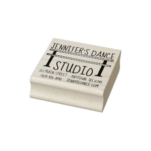 Tampons Encreurs Ballet Barre Danse Enseignant Studio Adresse perso