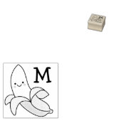 Tampons Encreurs Banana Kid's mignonne Kawaii Monogramme initial (Tamponné)