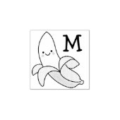 Tampons Encreurs Banana Kid's mignonne Kawaii Monogramme initial (Impression)