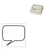 Tampons Encreurs Bande dessinée bulle de discours en caoutchouc (Tamponné)