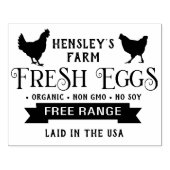 Tampons Encreurs Bannière de poules de timbre de carton modifiable (Impression)