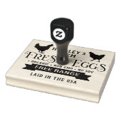 Tampons Encreurs Bannière de poules de timbre de carton modifiable (Tampon)