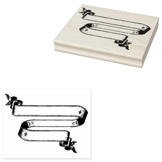 Tampons Encreurs Bannière en caoutchouc Double Bannière en caoutcho (Tamponné)