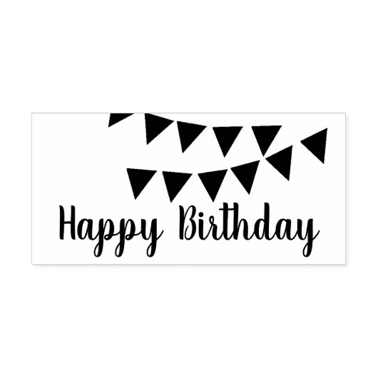 Tampons Encreurs Bannière flottante avec timbre d'art d'anniversair (Impression)