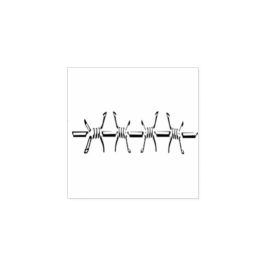 Tampons Encreurs Barbed wire stamp (Impression)