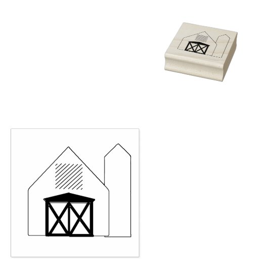 Tampons Encreurs Barne et timbre d'art en silo (Tamponné)