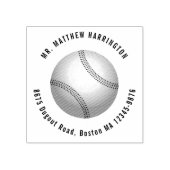 Tampons Encreurs Baseball Guards Retourner Adresse Texte Arrondi Ti (Impression)