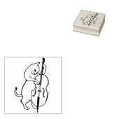 Tampons Encreurs basse jouer chat art cachet (Tamponné)