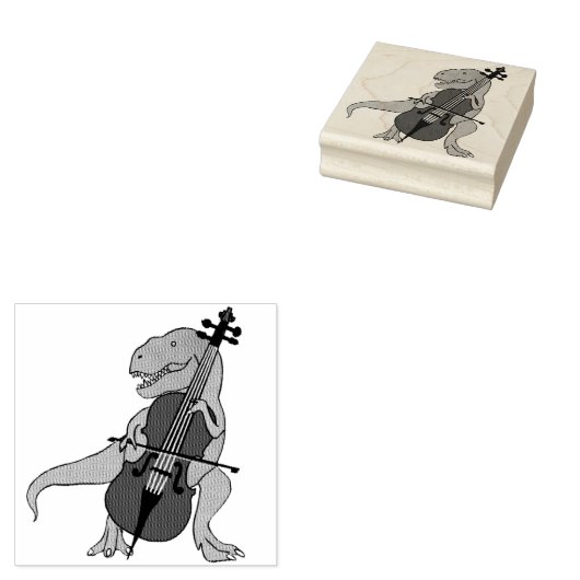 Tampons Encreurs Basse T-Rex debout (Tamponné)