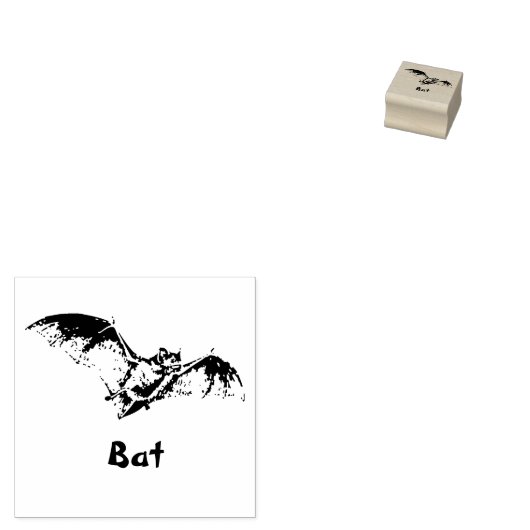 TAMPONS ENCREURS BAT ANIMAL CAOUTCHOUC (Tamponné)