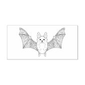 Tampons Encreurs Bat Mini Cute Avec Ailes Ouvertes Halloween (Impression)