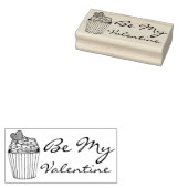 Tampons Encreurs Be My Valentine Heart Cupcake Valentine's Day (Tamponné)