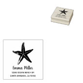 Tampons Encreurs Beach Life Sea Starfish Wood Imprimer Retour (Tamponné)