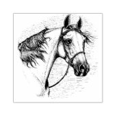 TAMPONS ENCREURS BEAU CHEVAL ARABIEN, PORTRAIT DE TÊTE ÉQUINE (Impression)