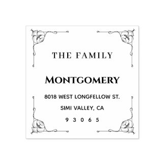 Tampons Encreurs Beau Ornement Nom de famille