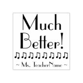 Tampons Encreurs "Beaucoup mieux !" + Nom de l'enseignant personnal (Impression)