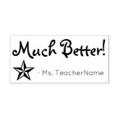 Tampons Encreurs "Beaucoup mieux !" + Nom de l'instructeur personna (Impression)