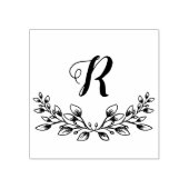 Tampons Encreurs Beautiful Leafy Wreath Vintage Monogram (Impression)