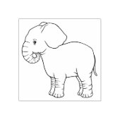 Tampons Encreurs Bébé mignon Timbre en caoutchouc Eléphant (Impression)
