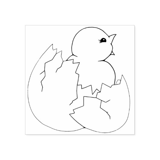 Tampons Encreurs Bébé Oiseau Écouter le poussin à l'aide d'un timbr (Impression)