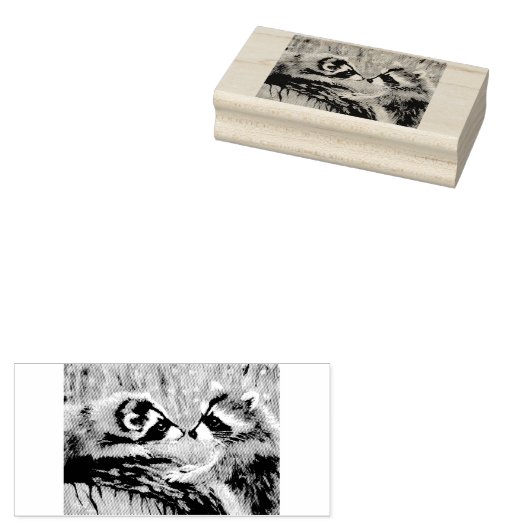 Tampons Encreurs Bébé Raccoons en caoutchouc (Tamponné)