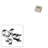 Tampons Encreurs Bécasseaux de bécasseaux Animaux de plage Timbre d (Tamponné)