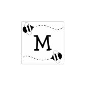 Tampons Encreurs Bee Kid's mignon Beehive Monogramme initial (Impression)