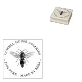 Tampons Encreurs Beekeeper Custom Apiaries Elégant Queen Bee Stamp (Tamponné)
