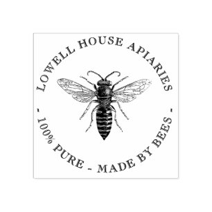 Tampons Encreurs Beekeeper Custom Apiaries Elégant Queen Bee Stamp