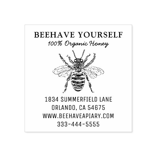 Tampons Encreurs Beekeeper Honeybee Honey Apiary Bee Farm (Impression)