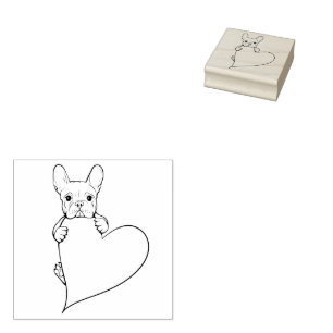 Tampons Encreurs Belle chienne à coeur française