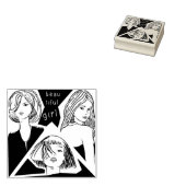 Tampons Encreurs belle fille (Tamponné)