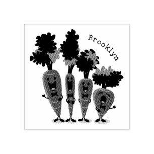 Tampons Encreurs Belle illustration du quatuor de carottes à carott