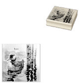 Tampons Encreurs belle laine sur l'eau en aquarelle (Tamponné)