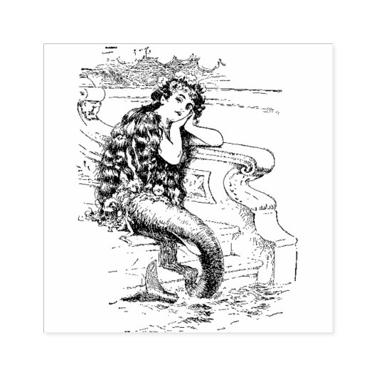 Tampons Encreurs Belle sirène Vintage (Impression)