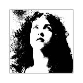Tampons Encreurs Belle Victorienne Femme Visage, Timbre en caoutcho (Impression)