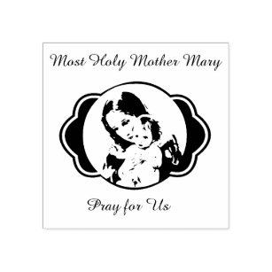 Tampons Encreurs Béni Mère Marie Bébé Jésus